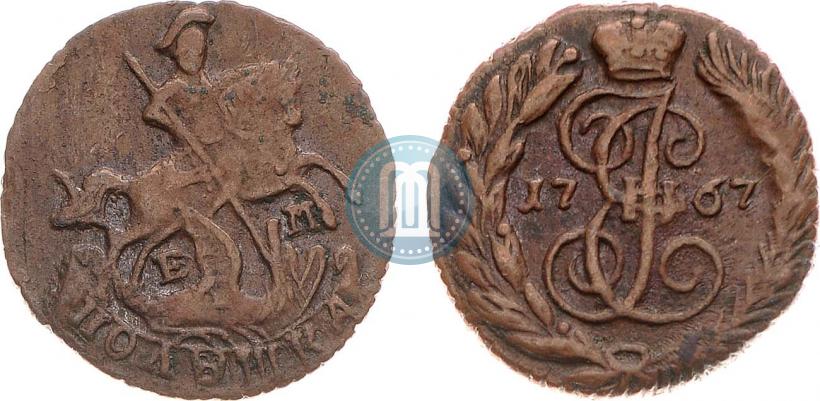 Фото Полушка 1767 года ЕМ 
