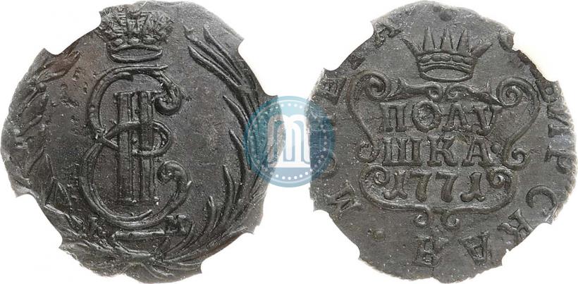 Фото Полушка 1771 года КМ 