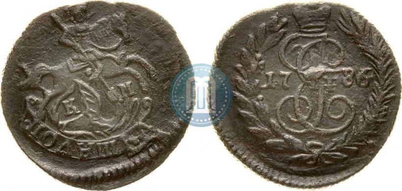 Фото Полушка 1786 года КМ 