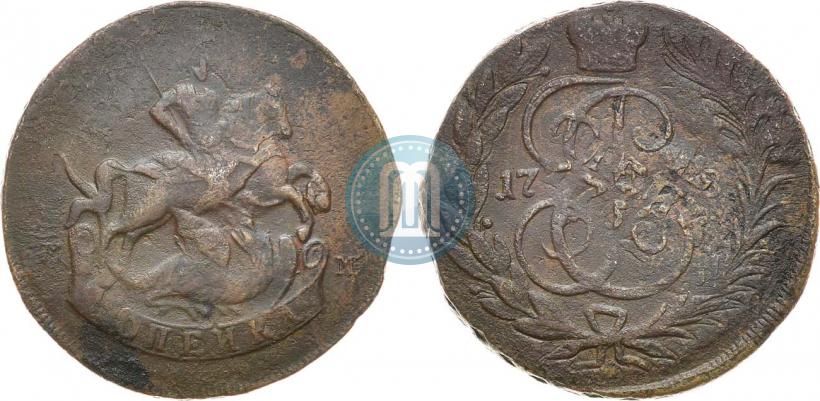 Фото 1 копейка 1788 года ММ 