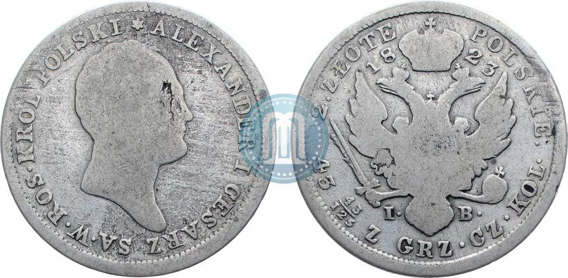 Picture 2 złote 1823 year IB 