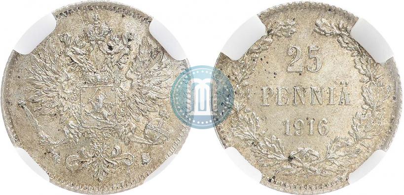 Picture 25 pennia 1916 year S 