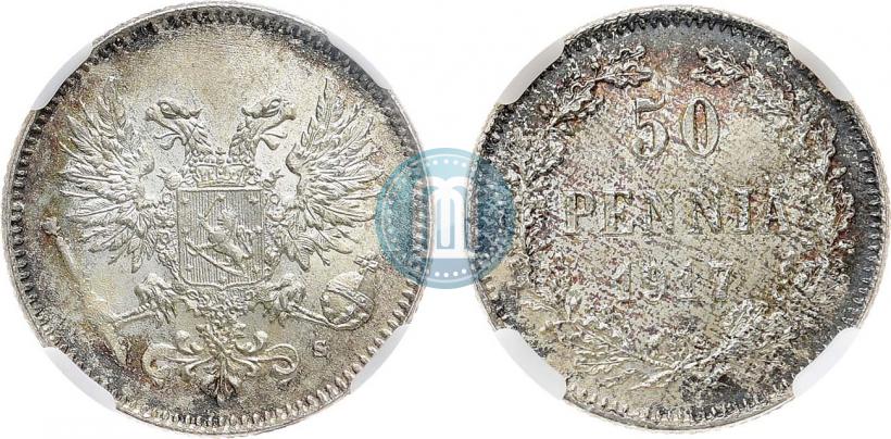 Picture 50 pennia 1917 year S 
