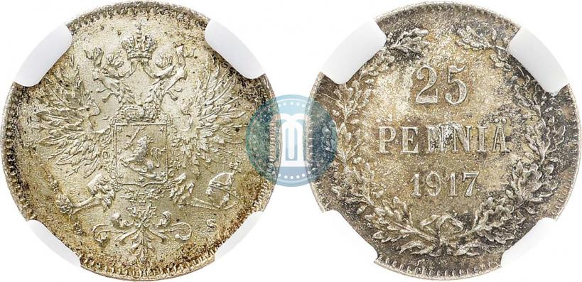 Picture 25 pennia 1917 year S 