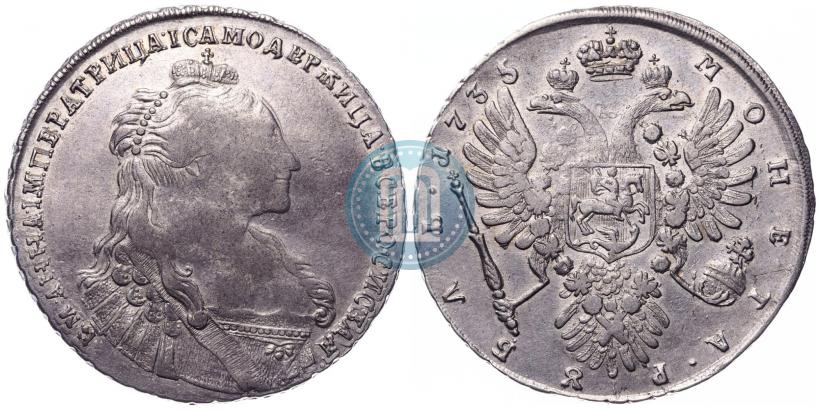 Picture 1 rouble 1735 year  