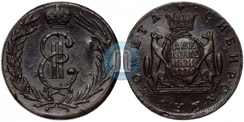 Picture 2 kopecks 1776 year КМ 