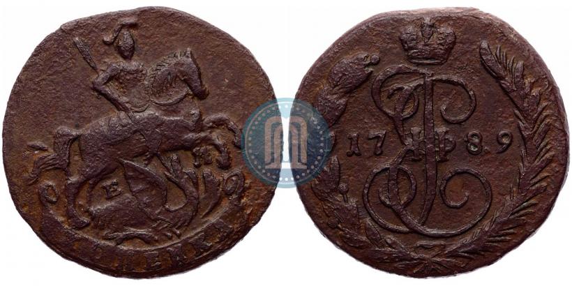 Фото 1 копейка 1789 года ЕМ 