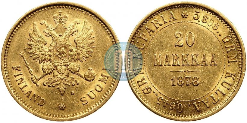 Picture 20 markkaa 1878 year S 