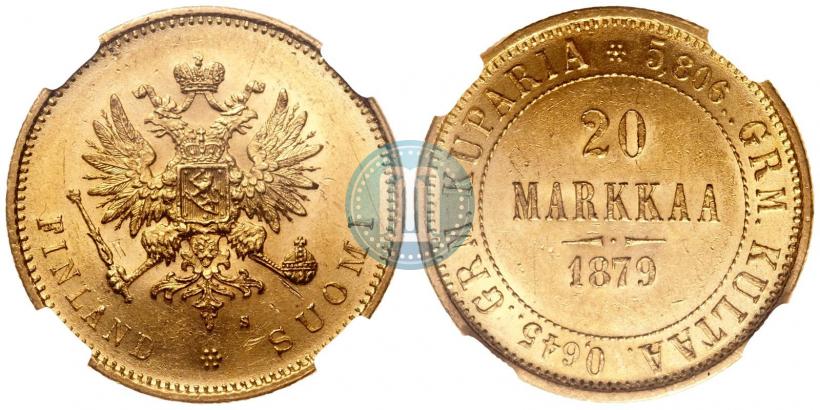 Picture 20 markkaa 1879 year S 