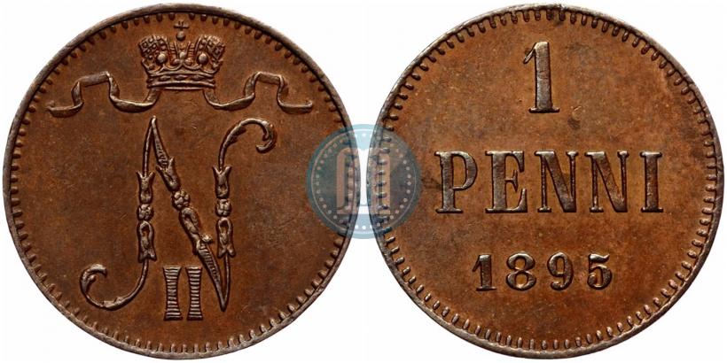 Фото 1 пенни 1895 года  