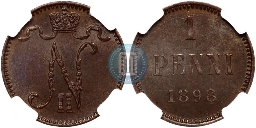 Фото 1 пенни 1898 года  