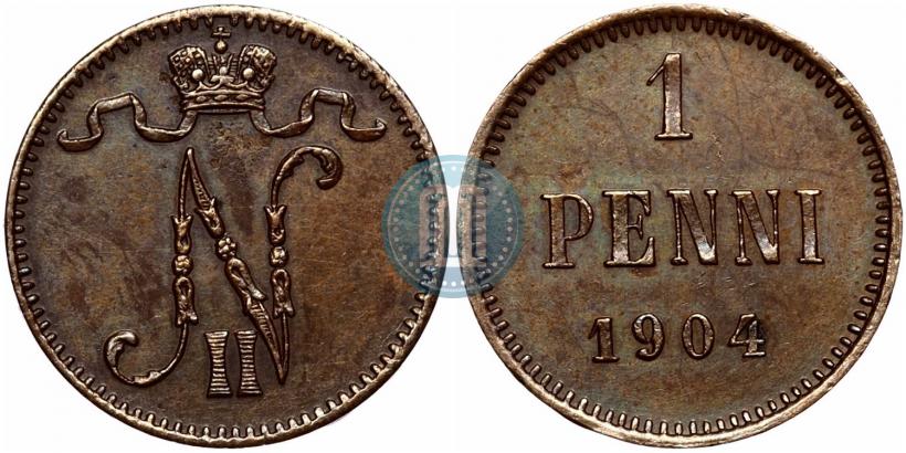 Picture 1 penni 1904 year  