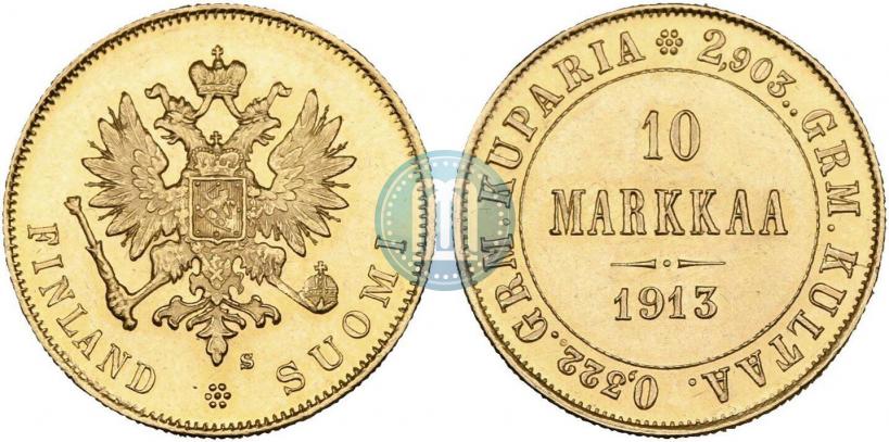 Фото 10 марок 1913 года S 