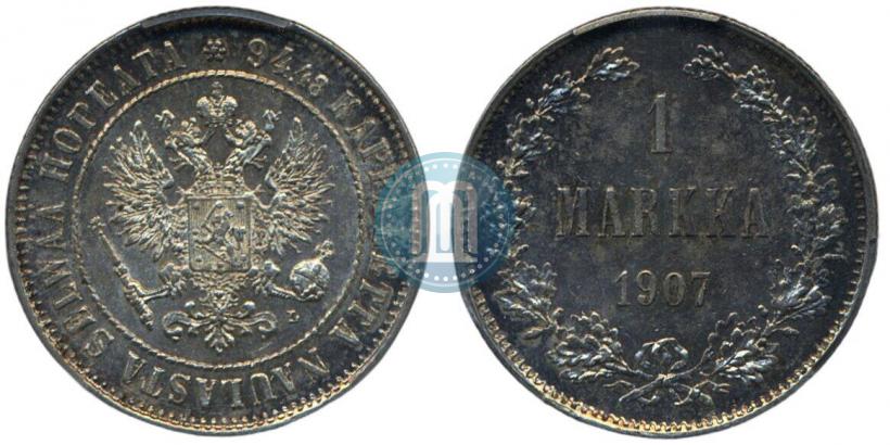 Picture 1 markka 1907 year L 