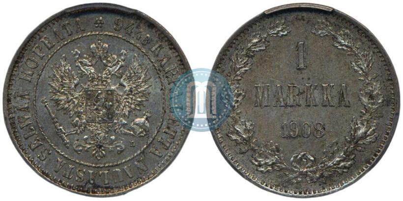 Picture 1 markka 1908 year L 