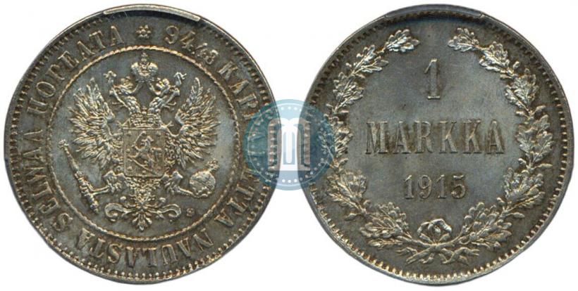 Picture 1 markka 1915 year S 