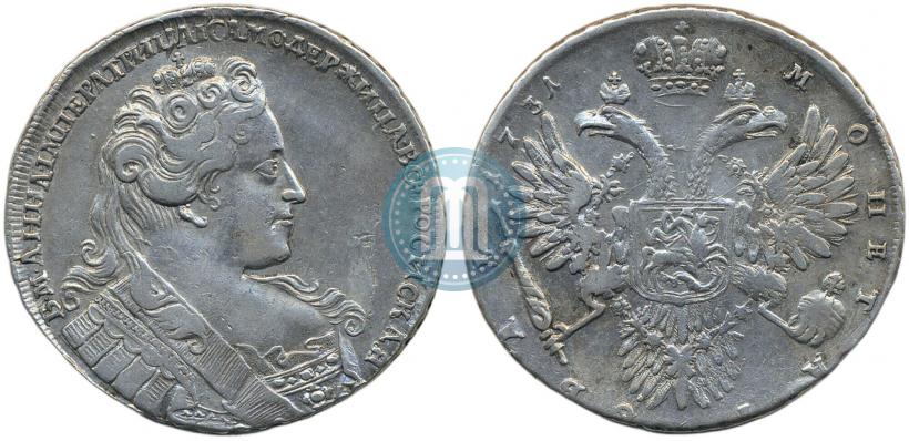 Фото 1 рубль 1731 года  