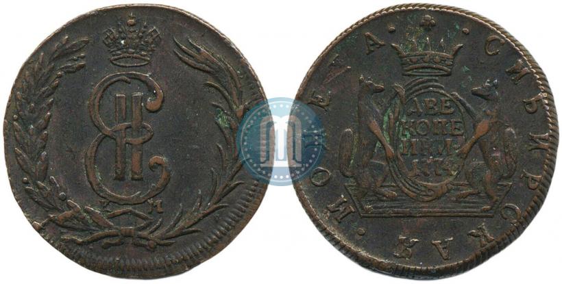 Picture 2 kopecks 1774 year КМ 