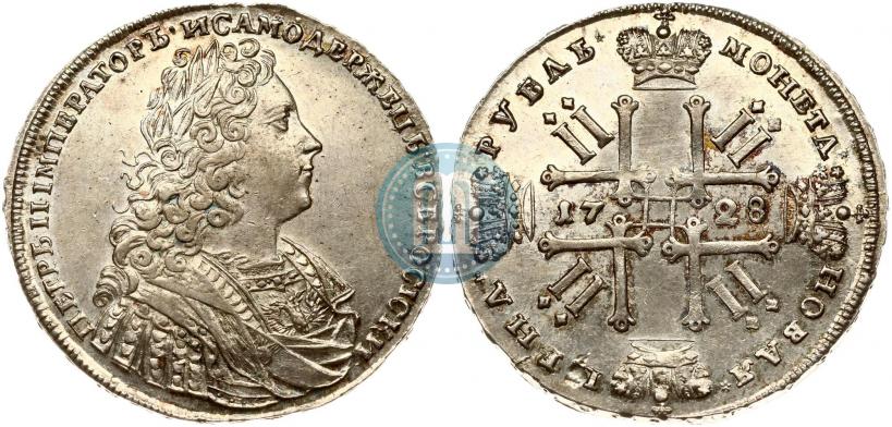 Фото 1 рубль 1728 года  "Тип 1728"