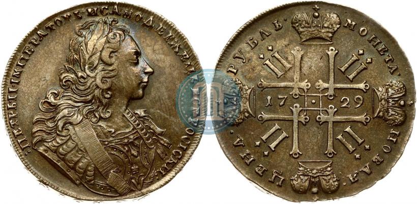 Фото 1 рубль 1729 года  "Тип 1729"