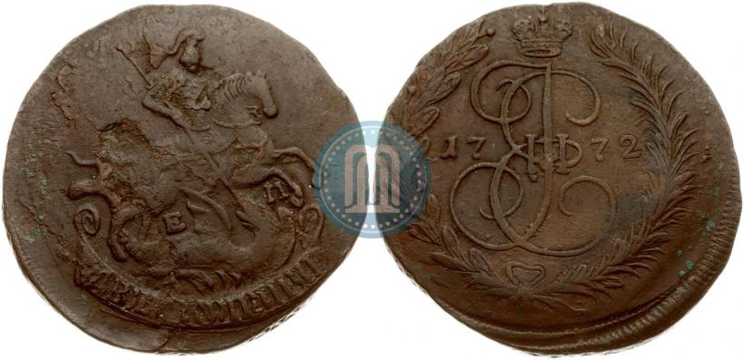 Фото 2 копейки 1772 года ЕМ 
