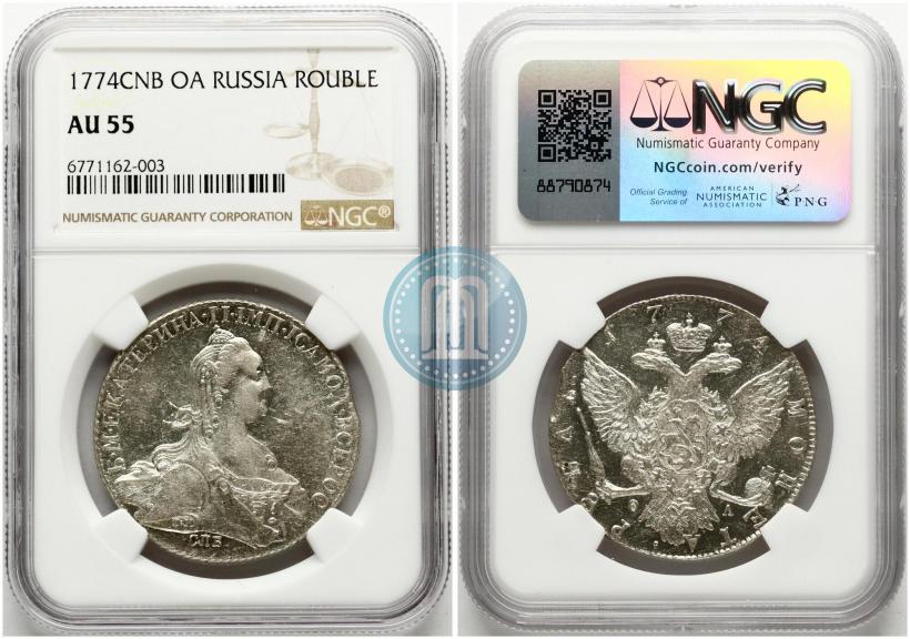 Фото 1 рубль 1774 года СПБ-ФЛ 