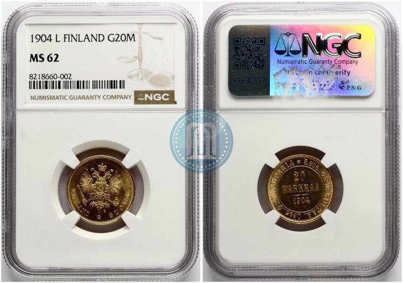 Picture 20 markkaa 1904 year L 