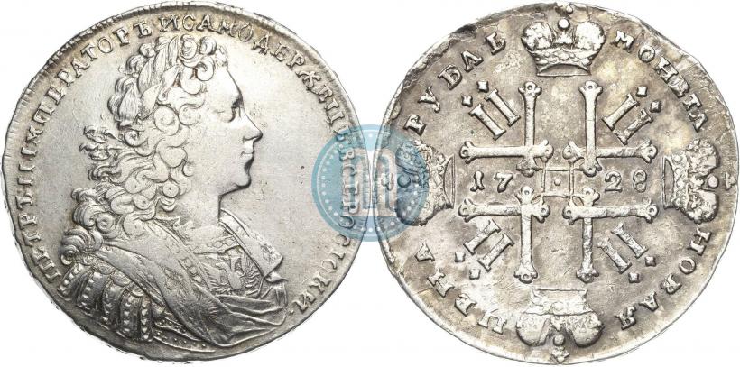 Фото 1 рубль 1728 года  "Тип 1728"