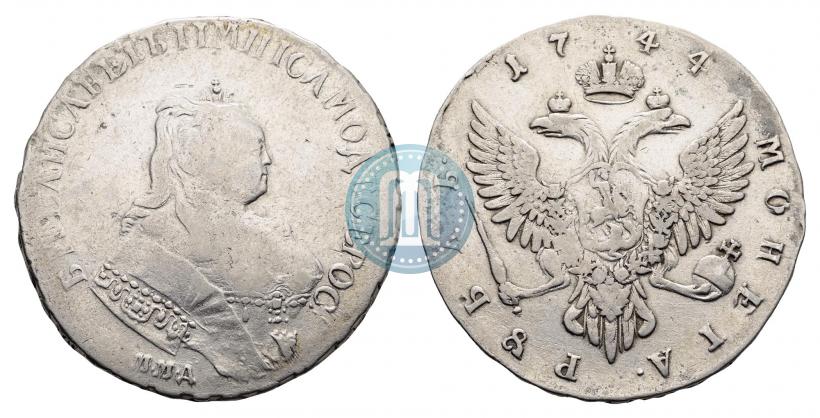 Picture 1 rouble 1744 year ММД 