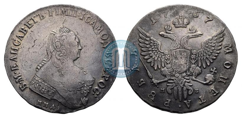Picture 1 rouble 1757 year ММД-МБ 