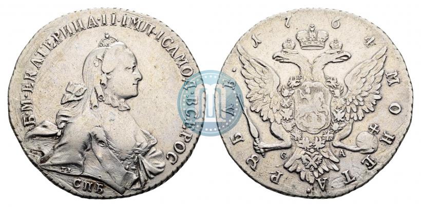 Picture 1 rouble 1764 year СПБ-СА 