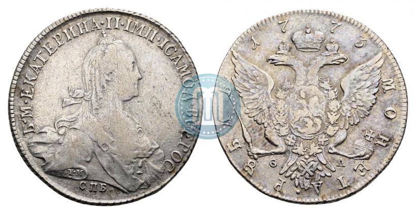 Picture 1 rouble 1773 year СПБ-ФЛ 