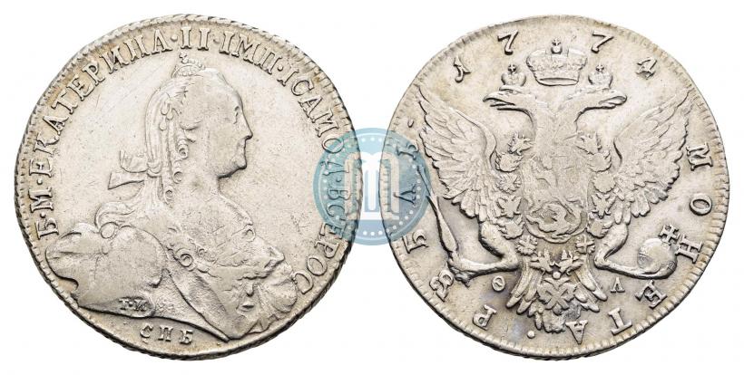 Picture 1 rouble 1774 year СПБ-ФЛ 