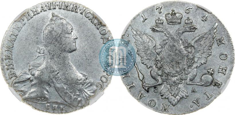 Фото Полтина 1764 года СПБ-СА 