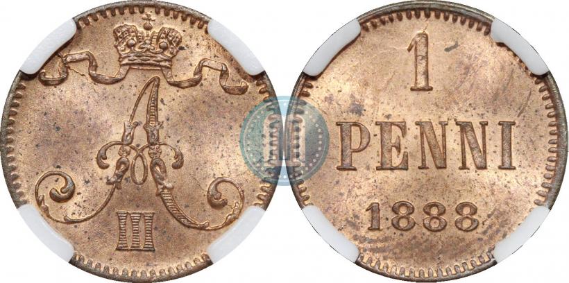 Picture 1 penni 1888 year  