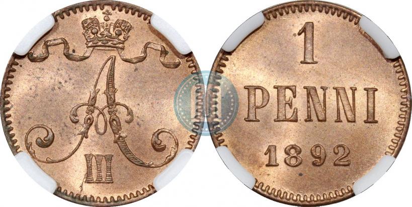 Picture 1 penni 1892 year  