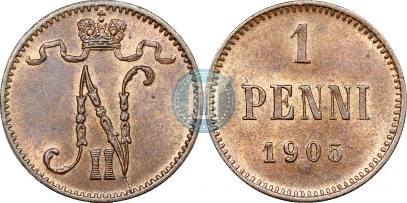 Picture 1 penni 1905 year  