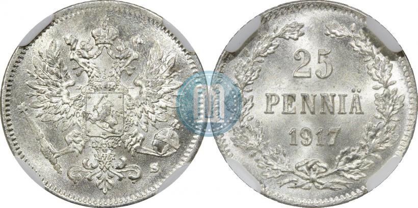 Фото 25 пенни 1917 года S 