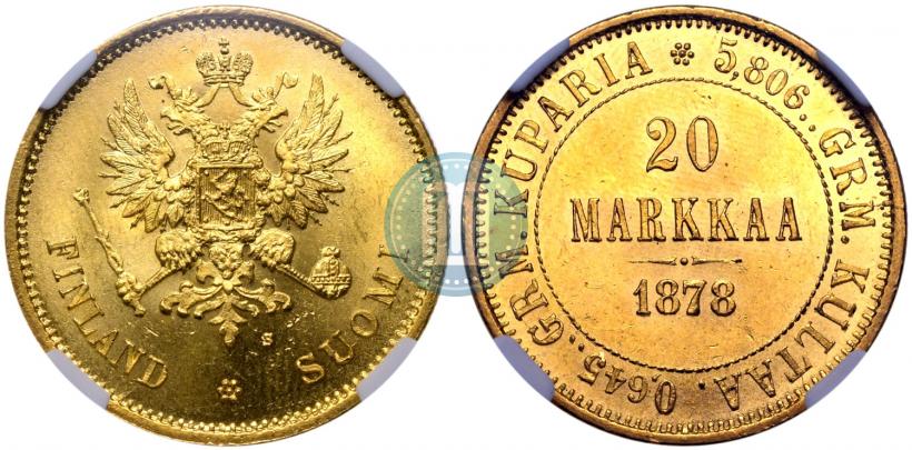 Picture 20 markkaa 1878 year S 