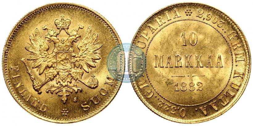 Picture 10 markkaa 1882 year S 