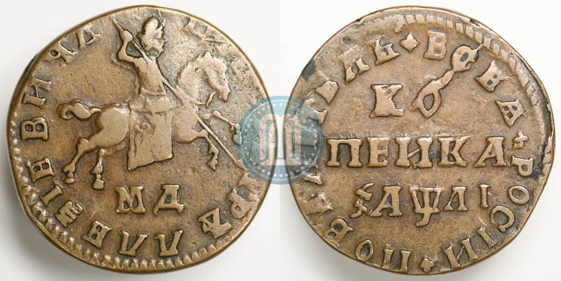 Picture 1 kopeck 1711 year МД 