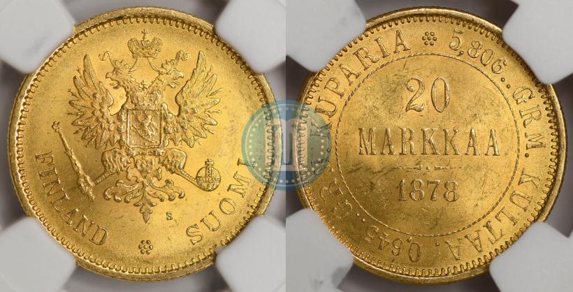 Picture 20 markkaa 1878 year S 
