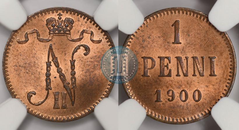 Picture 1 penni 1900 year  