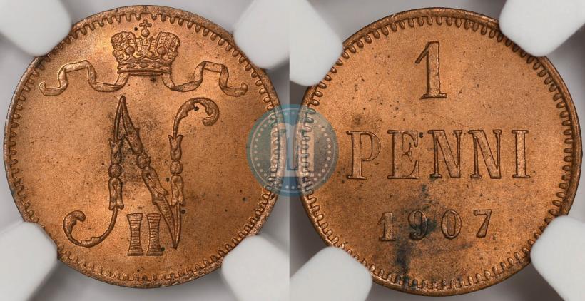 Picture 1 penni 1907 year  