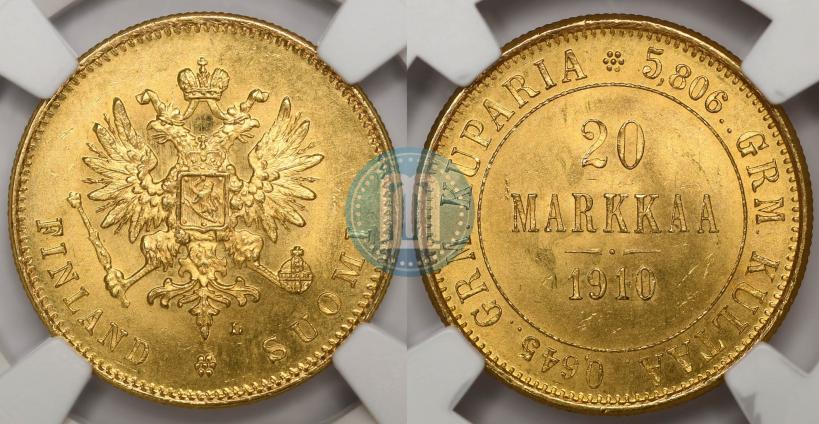 Picture 20 markkaa 1910 year L 