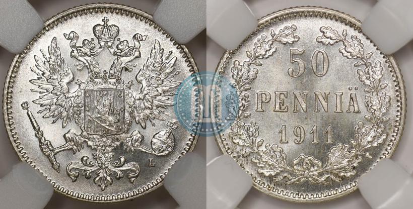 Picture 50 pennia 1911 year L 