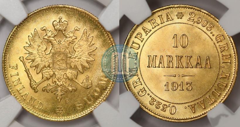Picture 10 markkaa 1913 year S 