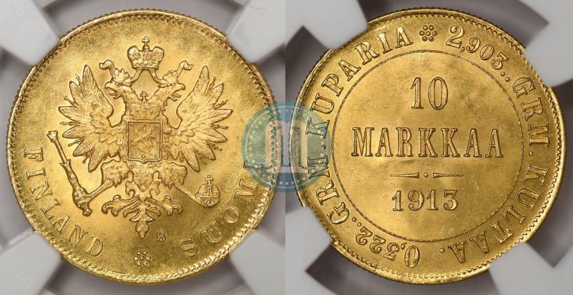 Фото 10 марок 1913 года S 