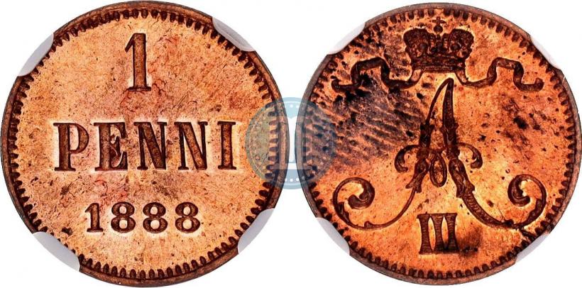 Picture 1 penni 1888 year  