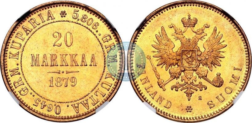 Picture 20 markkaa 1879 year S 